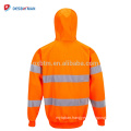 EN20471 Hi Vis Hooded Sweatshirt Class 3, High Visibility Safety Hoddie Workwear with Reflective Tapes